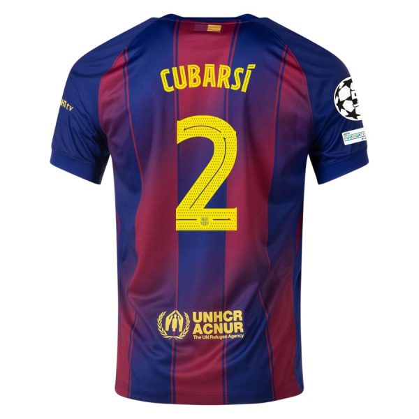 Camiseta Barça Local 2025 2026 Cubarsi UCL