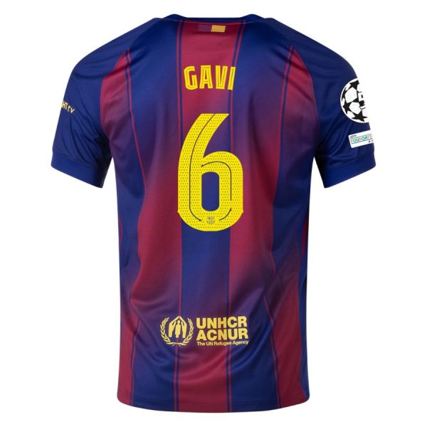 Camiseta Barça Local 2025 2026 Gavi UCL