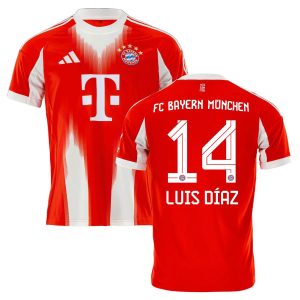 Camiseta local del Bayern Múnich 2025-2026 de Luis Díaz