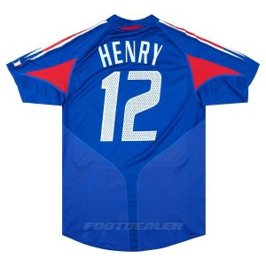 Camiseta del equipo local francés 2004 2006 Henry