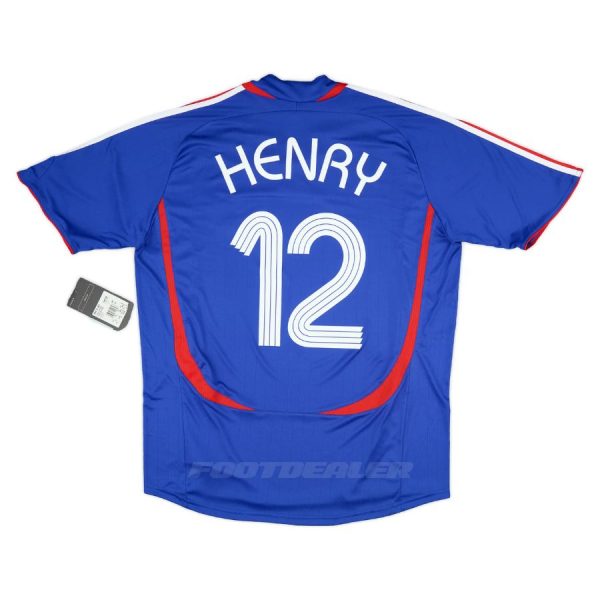Camiseta del equipo local francés 2006 2007 Henry