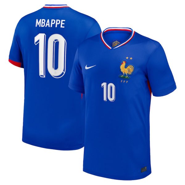 Camiseta Francia Primera Equipación 2024 2025 Mbappé