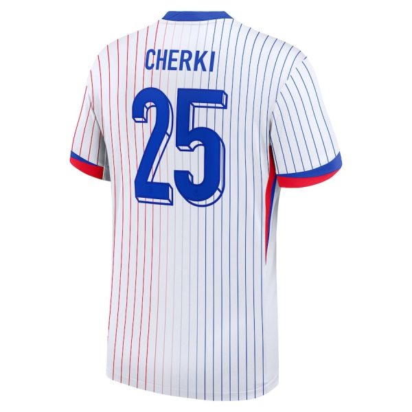Camiseta infantil de la selección francesa 2024-2025 Cherki blanca