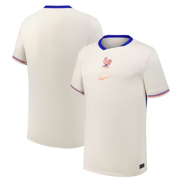 Camiseta de visitante de la selección nacional femenina de Francia 2025
