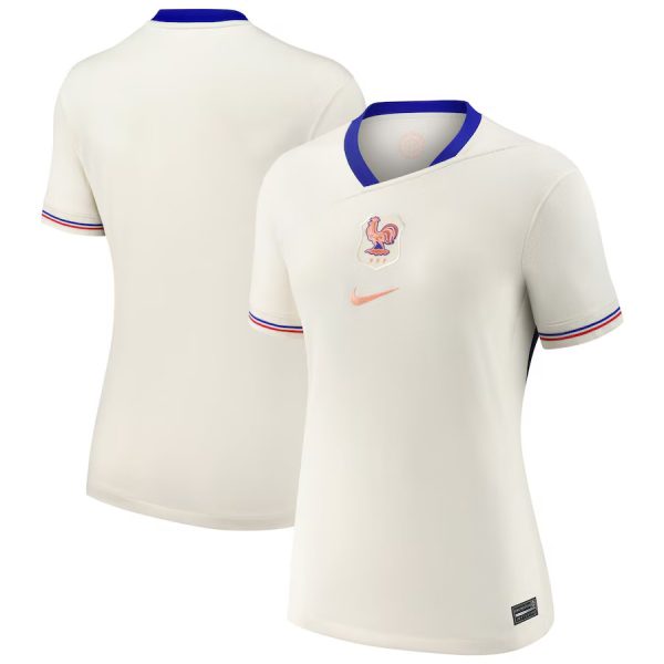 Camiseta de visitante de la selección nacional femenina de Francia 2025