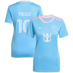 Camiseta de la tercera equipación del Inter Miami 2025-2026 para mujer, Messi