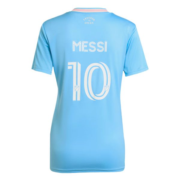 Camiseta de la tercera equipación del Inter Miami 2025-2026 para mujer, Messi