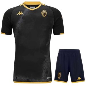 AS Monaco 2023 2024 Away Child Kit Shirt