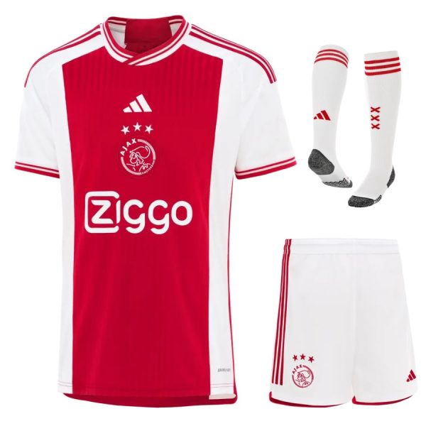 Ajax Home Niño Kit Jersey 2023 2024