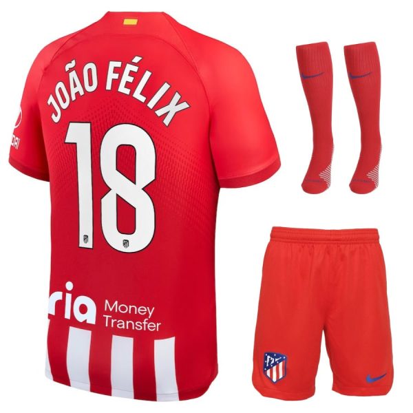 Atletico Madrid Primera Equipacion Niño Camiseta 2023 2024 Joao Felix