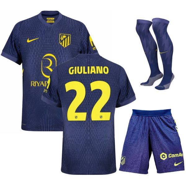 Camiseta de visitante del Atlético de Madrid para niños 2025-2026 Giuliano