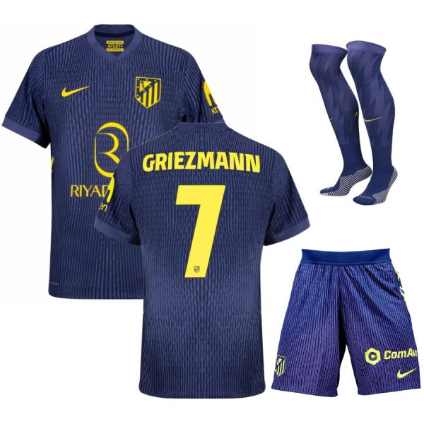 Camiseta Atletico Madrid Visitante 2025 2026 Griezmann Niño
