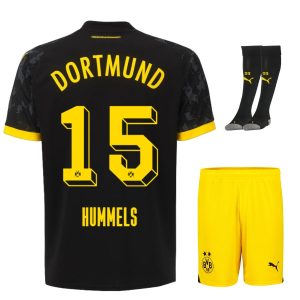 Camiseta BVB Dortmund 2023 2024 Segunda Equipación Hummels Niño
