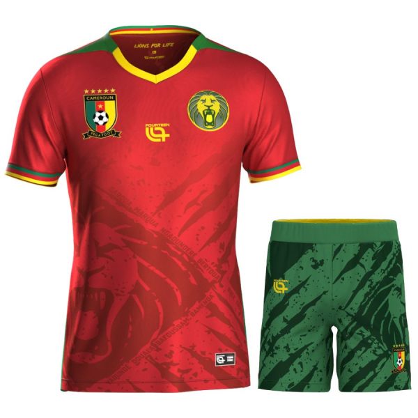 Camiseta de visitante para niños de Camerún 2025-2026