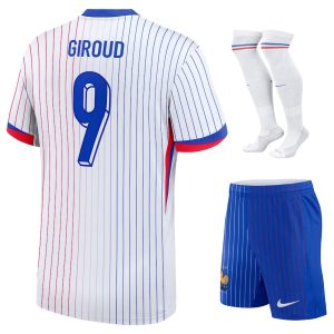 Equipación camiseta infantil selección francesa blanca 2024 2025 Giroud