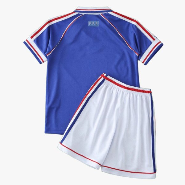 Camiseta local de la selección francesa de 1998 para niños