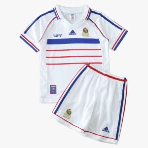 Camiseta de visitante para niños de la selección francesa de 1998