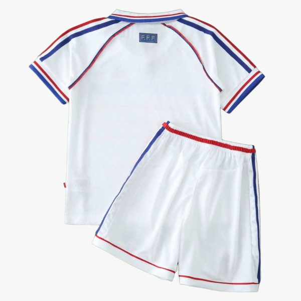 Camiseta de visitante para niños de la selección francesa de 1998
