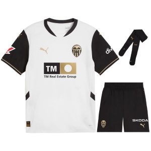 Camiseta FC Valencia Primera Equipación Infantil 2024 2025 Negra