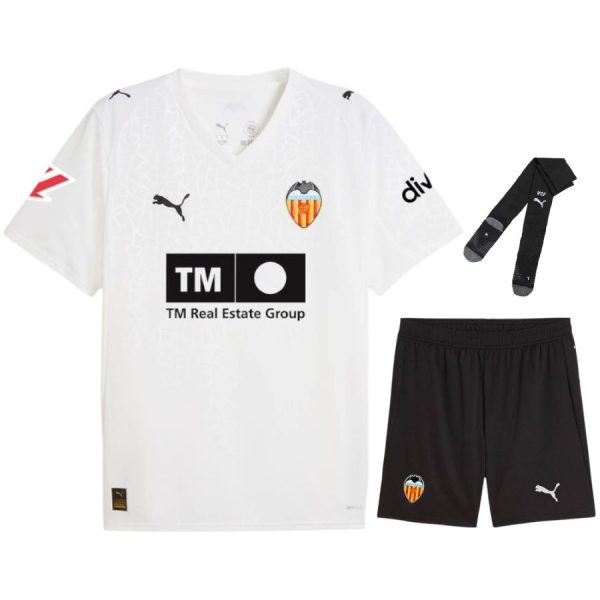 Camiseta FC Valencia Primera Equipación Infantil 2025 2026 Negra