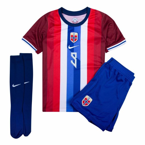 Camiseta Noruega Primera Equipación Infantil 2024 2025 Haaland