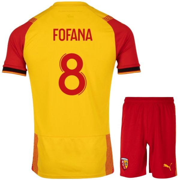 2023-24 RC LENS HOME KIT CAMISETA INFANTIL FOFANA