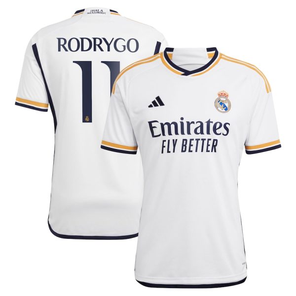 2023 2024 RODRYGO REAL MADRID HOME KIDS KIT JERSEY