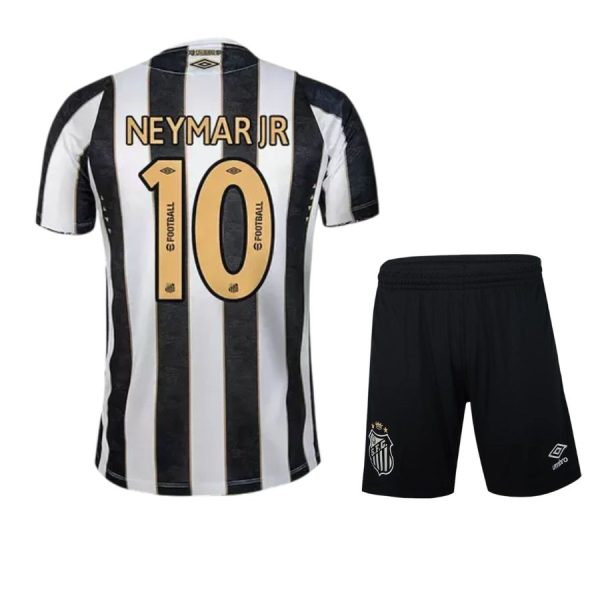 Camiseta infantil negra Neymar JR del Santos 2024-2025