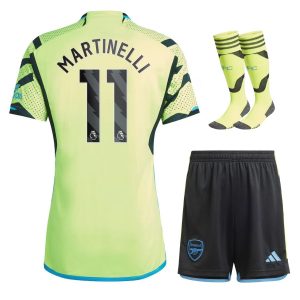 Camiseta Arsenal 2023 2024 Martinelli Segunda Equipación Niño