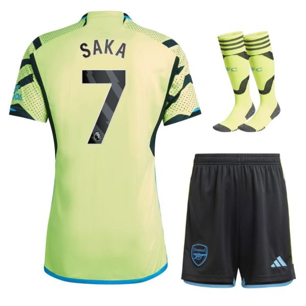 Camiseta Arsenal 2023 2024 Saka Segunda Equipación Niño