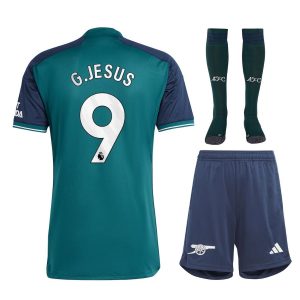 Camiseta Arsenal 2023 2024 G.Jesus Tercera Equipación Infantil
