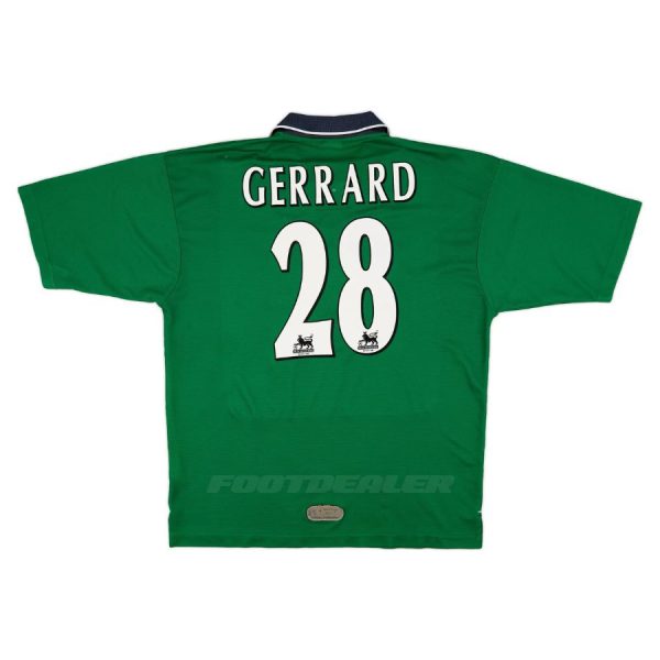 Camiseta de visitante del Liverpool 1999 2000 Gerrard