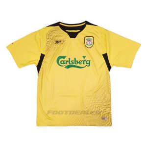 Camiseta Liverpool Amarilla 2004 2005
