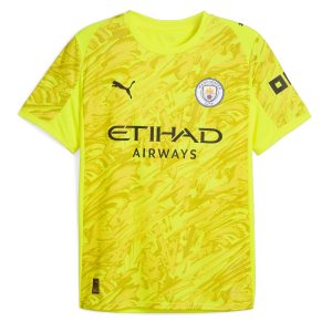 Camiseta amarilla de portero local del Manchester City 2025-2026