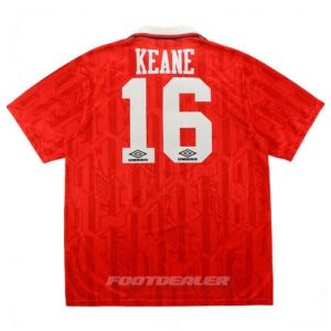 Camiseta local del Manchester United 1992 1994 Keane