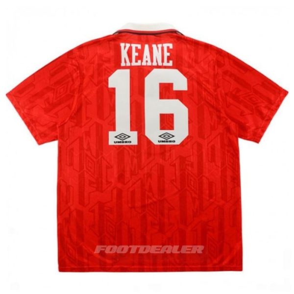 Camiseta local del Manchester United 1992 1994 Keane
