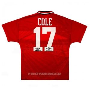 Camiseta local Manchester United 1994 1996 Cole