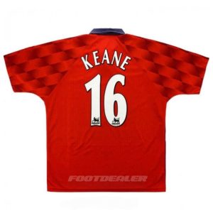 Camiseta local del Manchester United 1996 1998 Keane