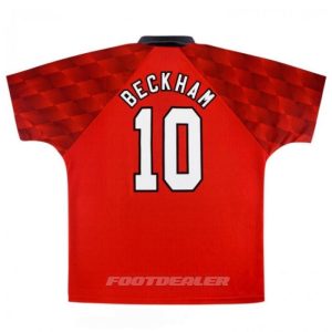 Camiseta local del Manchester United 1996 1998 Beckham
