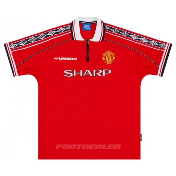 Camiseta local del Manchester United 1998 2000 Beckham