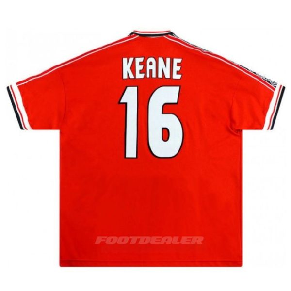 Camiseta local del Manchester United 1998 2000 Keane