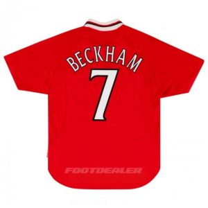 Camiseta local del Manchester United 1999 2000 Beckham