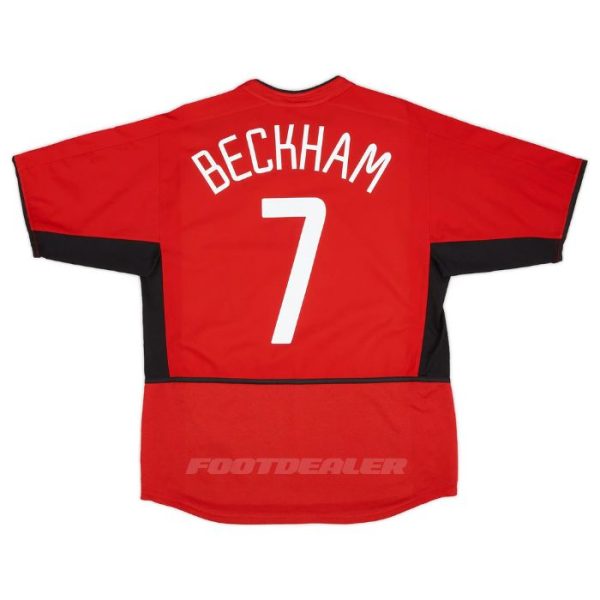 Camiseta local del Manchester United 2002 2004 Beckham