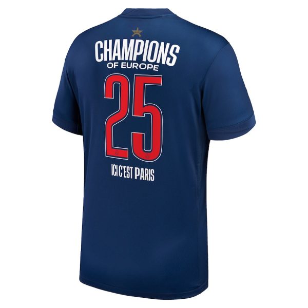 Camiseta de 2025 estrella del PSG, campeón de Europa 1