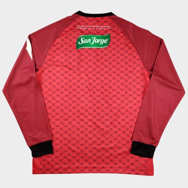 Camiseta de visitante Palestina CL 2025-2026, roja, manga larga