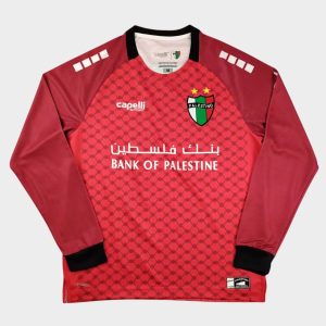 Camiseta de visitante Palestina CL 2025-2026, roja, manga larga