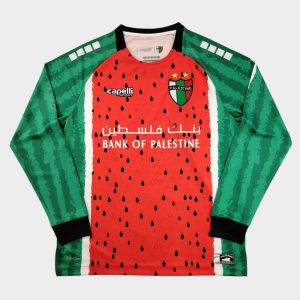 Camiseta de manga larga roja de la tercera equipación de Palestina CL 2025-2026
