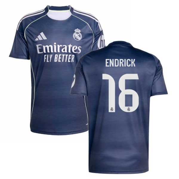 Camiseta de visitante del Real Madrid 2025-2026 de Endrick