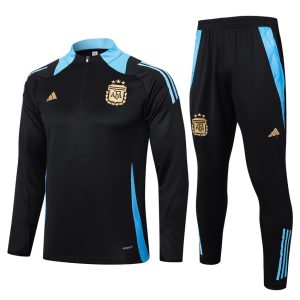 Chándal De Entrenamiento Argentina 2024 2025 Negro Oscuro
