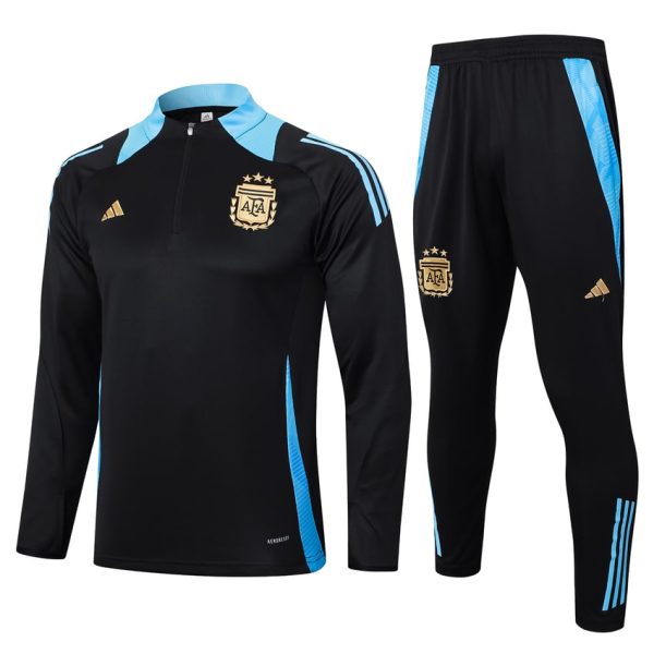 Chándal De Entrenamiento Argentina 2024 2025 Negro Oscuro
